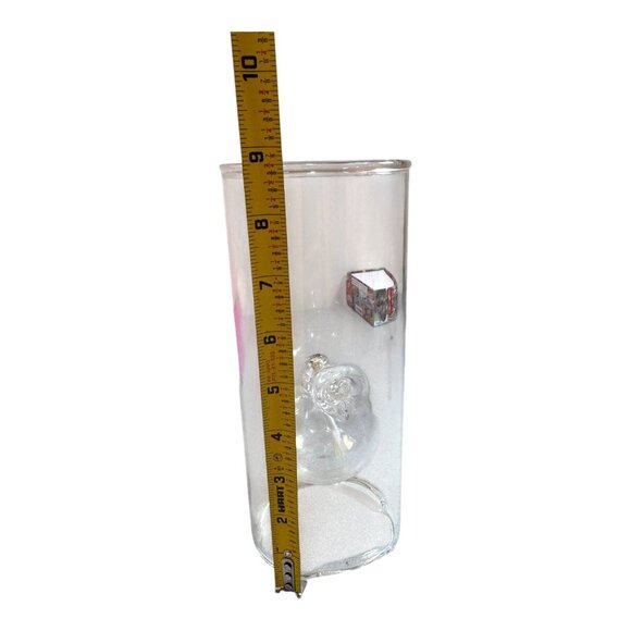 Wolfard Vintage Clear Glass Oil Lamp Unique Globe Design & Cylindrical 9" Tall - Picture 4 of 8